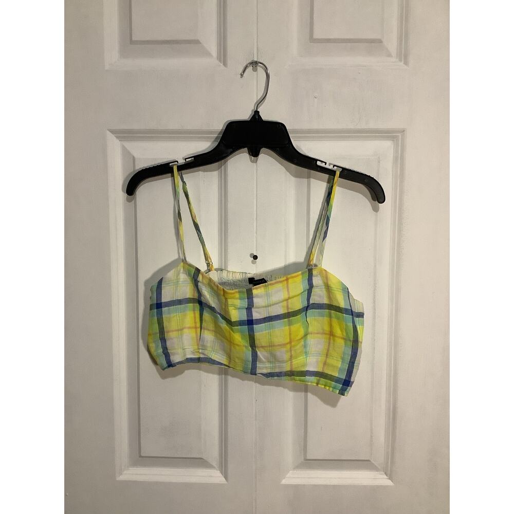 Forever 21 Crop Summer Plaid Tank Top